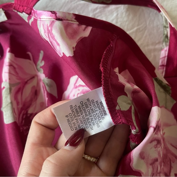 Vintage Slip Satin Silk Floral Lace Romantic Whimsical Sexy Coquette Fairy Dress - Picture 10 of 13